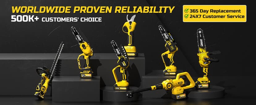 IMOUMLIVE 2-IN-1 Cordless Pole Saw & Mini Chainsaw, 21V 3.0Ah Battery Powered 6 Inch Electric Pole Chainsaw, 6.6 LB Lightweight, 15.2-Foot MAX Reach Pole Saw for Tree Trimming