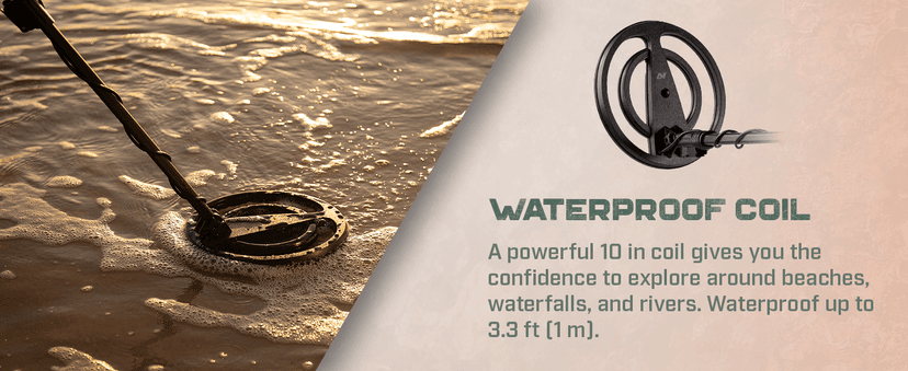 MINELAB X-Terra Intrepid, All-Terrain Professional Pinpointing Metal Detector for Adults with Waterproof Coil, 2 Detect Modes, and Clear Target IDs