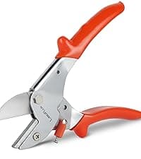 8" Professional Heavy Duty Anvil Pruning Shears with Anti-Rust SK-5 Blades, Garden Shears for Dry Stems and Small Branches, Gardening Scissors, Clippers for Wood, Non-Slip Handle. | LFXP1108S