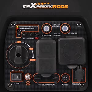 MaXpeedingrods 3500 Watt Portable Inverter Generator Gas Powered, EPA Compliant, Compact and Lightweight for Home Backup Power, Outdoor Camping, RV and Trailer