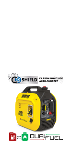 Champion Power Equipment 4000-Watt Dual Fuel RV Ready Portable Inverter Generator with Quiet Technology and CO Shield