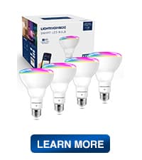 Smart Light Bulbs 75W Equivalent, 1100LM 12W RGBCW BR30 E26 Recessed Flood Light Bulb Compatible with Alexa/Google Assistant/Smart Life, No Hub Required, 2.4G WiFi, ETL Listed, 4PCS