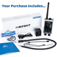 KT-9000 Premium Hidden Devices Detector by Knight Electronics - Hidden Camera Detectors RF Detector & Bug Detector | Hidden Camera Finder for GPS Tracking/Radio Frequency Signal Detection Anti Spy