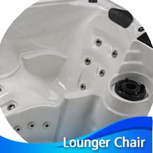 Aqualife Edgewater® Outdoor Hot Tub, Fit 6 Adults, 28 Massaging Jets, Cover Included, Ice Bucket Feature, Plug into Any Standard Outlet, Made in USA