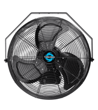 Tornado - 18 Inch High Velocity Industrial Wall Fan with TEAO Enclosure Motor - 4000 CFM - 3 Speed - 6.5 FT Cord - Industrial, Commercial, Residential Use - UL Safety Listed