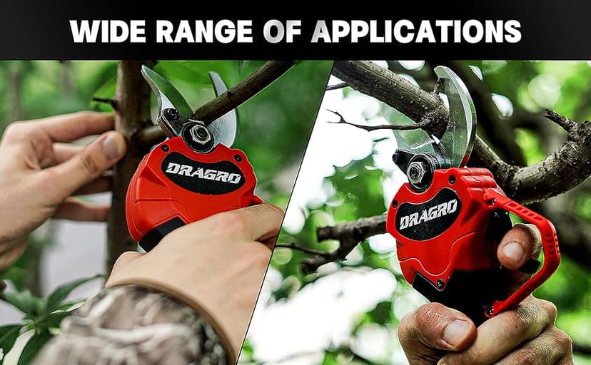 Electric Pruning Shears Professional Cordless Electric Pruning Battery Powered, Tree Branch Pruner with 2 PCS Rechargeable 2 Ah Lithium Battery - 30mm (1.2inch) Cutting Diameter