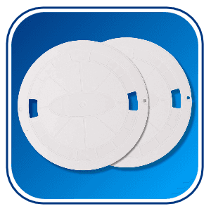 AR-PRO (2 Pack) Exact Replacement Hayward SPX1070C Skimmer Cover - Heavy-Duty Pool Skimmer Lid Direct Replacement for Hayward SP1070, SP1071, and SP10712S Automatic Skimmer Models