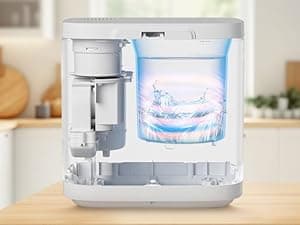 4L Electric Composter for Kitchen, Smart Compost Bin Outdoor/Indoor, Odorless/Auto-Cleaning/ 3 Modes/Intelligent LED Display, Turn Food Waste to Fertilizer for Garden, Food Waste Compost Machine