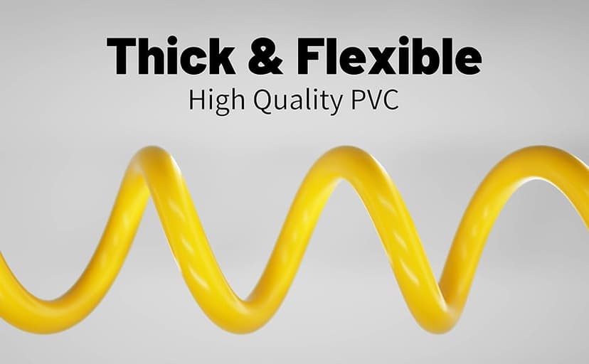 50 ft 12/3 Outdoor Extension Cord Waterproof Heavy Duty with Lighted Indicator End 12 Gauge 3 Prong, Flexible Cold-Resistant Long Power Cord Outside, 15Amp 1875W SJTW Yellow ETL Listed