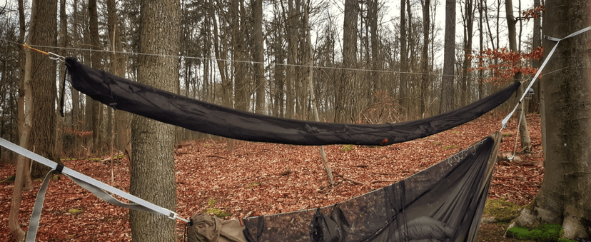 onewind 12×10 ft Hammock Tarp, Ultralight Tarp Silnylon Hammock Rain Fly Lightweight Waterproof Camping Tent Tarp with Doors, Easy to Setup with Stuff Sack, Tent Stakes, OD Green