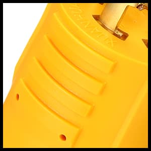 Kanayu Generator to Welder Adapter Compatible with Nema L14-30p to 6-50r 30 Amp 4 Prong Lock Male Plug to 3 Prong Female Receptacle Adapter Dryer Ev Charger Power Cord Connector 250v(Yellow)