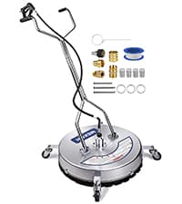 14” Electric Pressure Washer Surface Cleaner Attachment, 2500 PSI Universal Power Washer Accessories for Driveway Sidewalk Deck Patio Concrete Cleaning, 1/4" Quick-Connect, Dual Rotary Nozzles