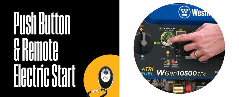 Westinghouse 13500 Peak Watt Tri-Fuel Home Backup Portable Generator, Remote Electric Start, Transfer Switch Ready, Gas, Propane, and Natural Gas Powered