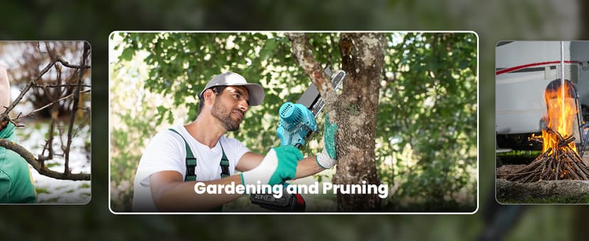 Seesii Mini Chainsaw Cordless 6-inch, Handheld Electric Power Chain Saw with 2 Batteries, for Tree Trimming Wood Cutting, Best Gifts for Dad, Husband