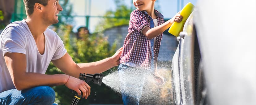 Garden Hose 50ft, Non-Expanding Water Hose Ultra Lightweight, Kink-Free, Sturdy, Flexible, Abrasion Resistant Hose for Yard, Lawn, Outdoor, Marine and Camper