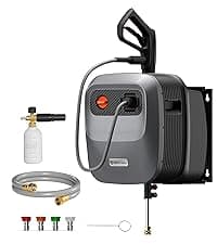 Girafe Tools Garden Hose 100ft x 5/8", 304 Stainless Steel Metal Water Hose, No Kink Garden Water Hose with 9 Pattern Spray Nozzle, Flexible, Lightweight, Kink Free Hose for Yard, Outdoor