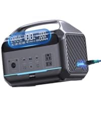 Portable Power Station 600W with Solar Panel 80W, 288Wh LiFePO4 Battery Backup w/2 AC Outlets, 1.7H Fast Charging Solar Generator for Camping, RV Travel, Home Emergencies