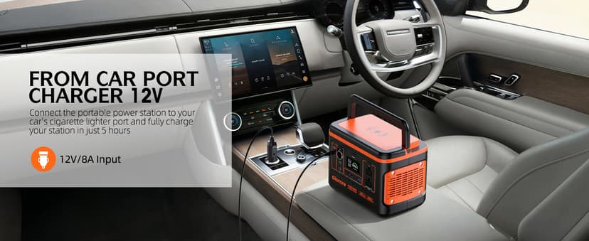 Portable Power Station, 297Wh Backup Lithium Battery Generator with 600W AC Output and 100W Fast Charging, Solar Generator for Outdoors Camping, Travel Emergency, Home Blackout