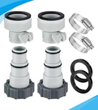 Pool Ladder Bumpers for Inground Pool - 4Packs Inside Plug Caps fit 1.9" Standard Steps Tubing, Rubber Foot Cover Protect Swimming Pool Liner