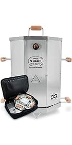 Grill & Smoker Barrel (MEDIUM)| 100% Stainless Steel Barrel | You can Grill, Smoke, Roast & Bake| Smokeless, Even Heat Distribution & Perfect Preservation for Your Meats, Charcoal