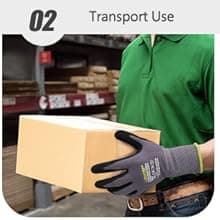 Work Gloves MicroFoam Nitrile Coated-6 Pairs,Seamless Knit Nylon Gloves,Gray Work gloves