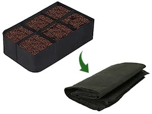 CJGQ Fabric Raised Garden Bed 6x3x1ft Garden Grow Bed Bags for Growing Herbs, Flowers and Vegetables 128 Gallon