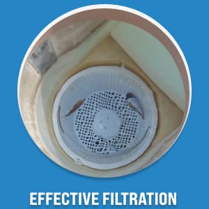 Swimables Pool Skimmer Basket for Inground Pool Compatible with Hayward Skimmer Basket and Pool Filter Basket SP1082CA | Built-in Brass Weight | 316 Stainless Steel Handle & Convenient Rubber Grip