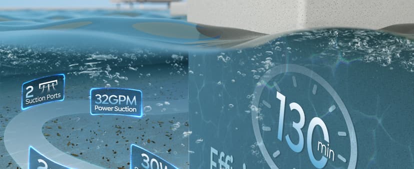 (2025 Upgraded) TALOSBO Pleco Se Cordless Pool Vacuum Cleaner Up to 130 Mins Runtime, Robotic Pool Cleaner with 2.5H Fast Charge, Ideal for Flat Above Ground and Inground Pools up to 861 Sq. Ft.