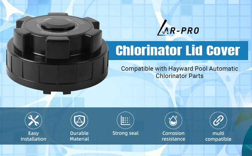 AR-PRO Replacement Chlorinator Lid Cover for CL200, CL220, and CLX200CA - Compatible with Hayward Pool Automatic Chlorinator Parts - Made of Durable ABS Material