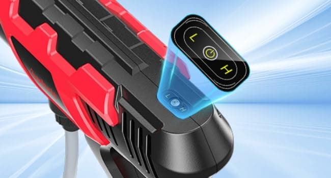 Cordless Pressure Washer - 1100 PSI BRUSHLESS Portable Cleaner with 2X 4.0Ah Batteries,3 Faucet Adapters,Garden Hose Connector,2 Adjustable Modes with 0-180° Nozzle,Car Washing Gun/Patios/Boats