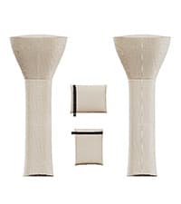 EAST OAK 50,000 BTU Patio Heater with Sand Box, Double-Layer Stainless Steel Burner, Table Design, Safety Protection System, Wheels, Propane Patio Heater for Home and Commercial, Stainless Steel