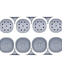 Vego garden Raised Garden Bed Kits, 17" Tall 9 in 1 8ft X 2ft Metal Raised Planter Bed for Vegetables Flowers Ground Planter Box-British Green