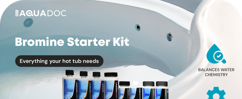 Aquadoc Bromine Hot Tub Starter Kit for Spas, Complete Spa Maintenance Kit with Bromine Tablets & Complete Hot Tub Chemicals Starter Kit (Bromine Hot Tub Starter Kit)