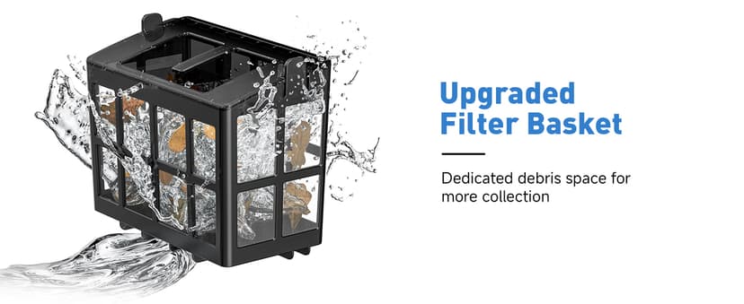 Pool Vacuum for Above Ground Pool Made by Seauto, Pool Vacuum for Inground Pools Cleans Up to 2100 Sq.ft, Pool Robot Vacuum Lasts Up to 180 Mins, Pool Cleaner for Wall, Floor and Auto Mode