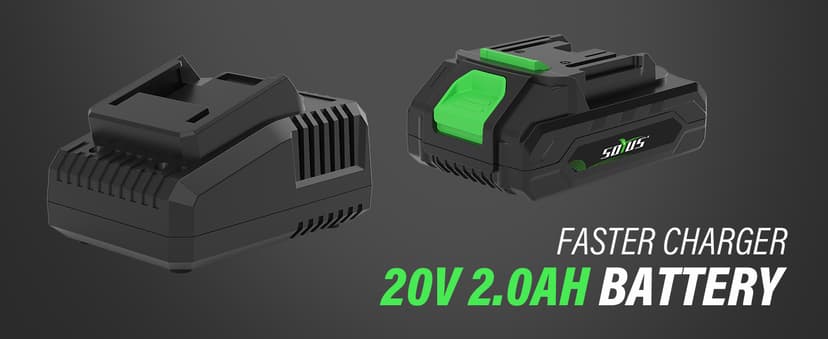 SOYUS Pole Saw 8-Inch Cordless and 18-Inch Pole Hedge Trimmer 2-in-1, 15-Foot Max Reach Pole Saw for Tree Trimming, 16ft/s Speed, Auto Oiling, Multi-Angle Pole Chainsaw with 2.0Ah Battery & Charger