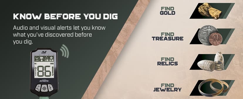 MINELAB X-Terra Intrepid, All-Terrain Professional Pinpointing Metal Detector for Adults with Waterproof Coil, 2 Detect Modes, and Clear Target IDs