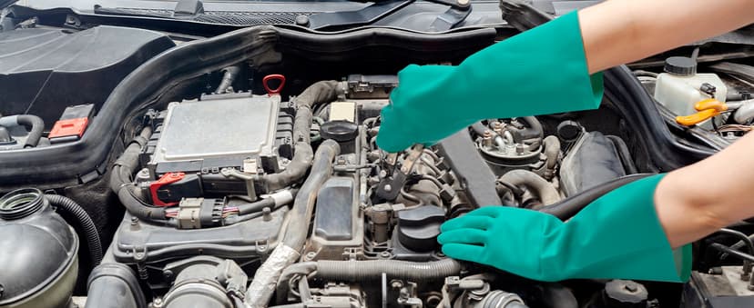 ThxToms Chemical Resistant Nitrile Gloves, Resist Household Acid, Alkali, Solvent and Oil, Latex Rubber Free, 1 Pair Large