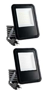 Simple Deluxe HIWKLTCLAMPLIGHTMX2 2-Pack Clamp Lamp Light with 8.5 Inch Aluminum Reflector Up to 150 Watt E26 Socket (No Bulb Included) 6 Feet 18/2 SPT-2 Cord, Silver