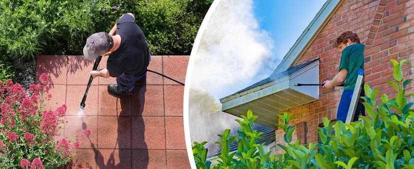 Upgrade Pressure Washer Extension Wand,Balabulala Power Washer Lance with 7 Spray Nozzle Tips, Gutter Cleaner Attachment Curved Rod,1/4" Quick Connect,Anti-Leaked Ring Replacement