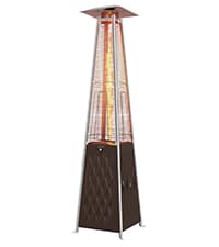 EAST OAK 50,000 BTU Patio Heater for Outdoor Use With Round Table Design, Double-Layer Stainless Steel Burner and Wheels, Outdoor Patio Heater for Home and Commercial, Bronze, 31.9" x 31.9" x 86.6"