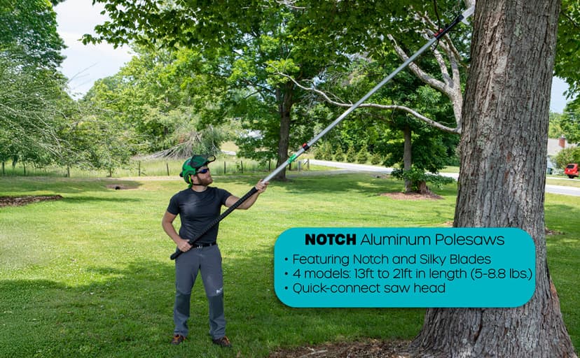 Notch 21' Sentei 4 Section Telescoping Aluminum Polesaw (4177-39)