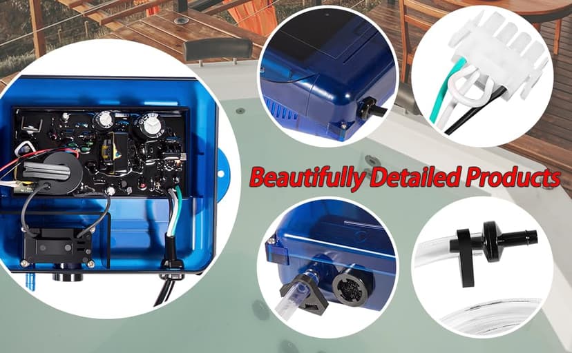 HCD-55 Spa Ozonator Kit,General Purpose High Output Ozone Generator (120V / 240V),Suitable for Hot Tubs & Swim Spas