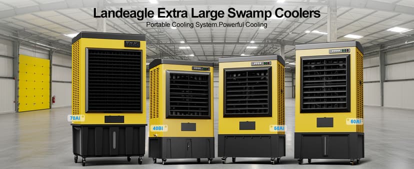 4800CFM Swamp Cooler,42IN Evaporative Air Cooler with Continuous Auto Fill,10.6-Gal Water Tank,3 Ice Packs,Portable Evaporative Cooler for Outdoor Patio Garage Commercial Industrial Use