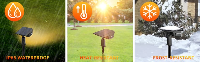 Solar Spotlights Outdoor,40 LEDs Color Changing RGB Landscape Path Lights,USB & Powered Multicoloured Spotlights,14 Colors Auto Cycling for Yard,Garden,2 Pack