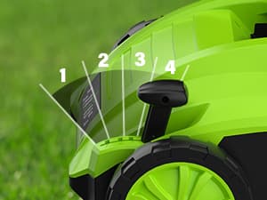 SOYUS Electric Dethatcher and Scarifier with 30L Collection Bag, 13-Inch 12 Amp 2-in-1 Corded Lawn Dethatcher with 4-Postion Depth Adjustment, Quick-Fold, Increases Lawn Health