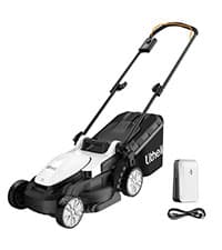 Litheli 2x20V 14" Brushless Cordless String Trimmer, Battery Powered Weed Eater, U20 Series Grass Trimmer with 2.5Ah Battery, Dual Line Bump Feed for Lawn Trimming, Lawn Care