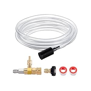 Downstream Injector for Pressure Washer, Power Washer Chemical Injector Kit, Soap Injector, 3/8 Inch Quick Connect, 4000 PSI