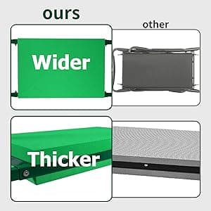 FLINTER Garden Kneeler and Seat, 10.2" Wider Heavy Duty Thick Gardening Bench for Kneeling and Seat - Multifunctional Kneeler Bench, Gardening Gifts for Women, Seniors Grandparents, Green