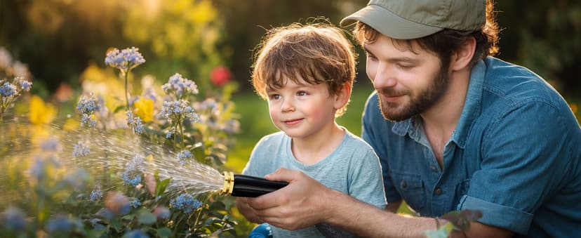 2025 Upgraded Non-Expanding Garden Hose, Lightweight, Flexible Ultra-Light Water Hose, Burst-Resistant, Lead-Free, Anti-Kink, High-Pressure (50 FT)