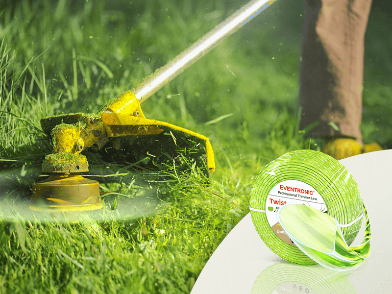 Weed Eater String, Eventronic 095 Trimmer Line of 150-Feet, Trimmer Line for Universal Replacement, Twist Weed Wacker String Fits Medium& Heavy Grass&Weeds, String Trimmer Line of Yellow Premium Nylon